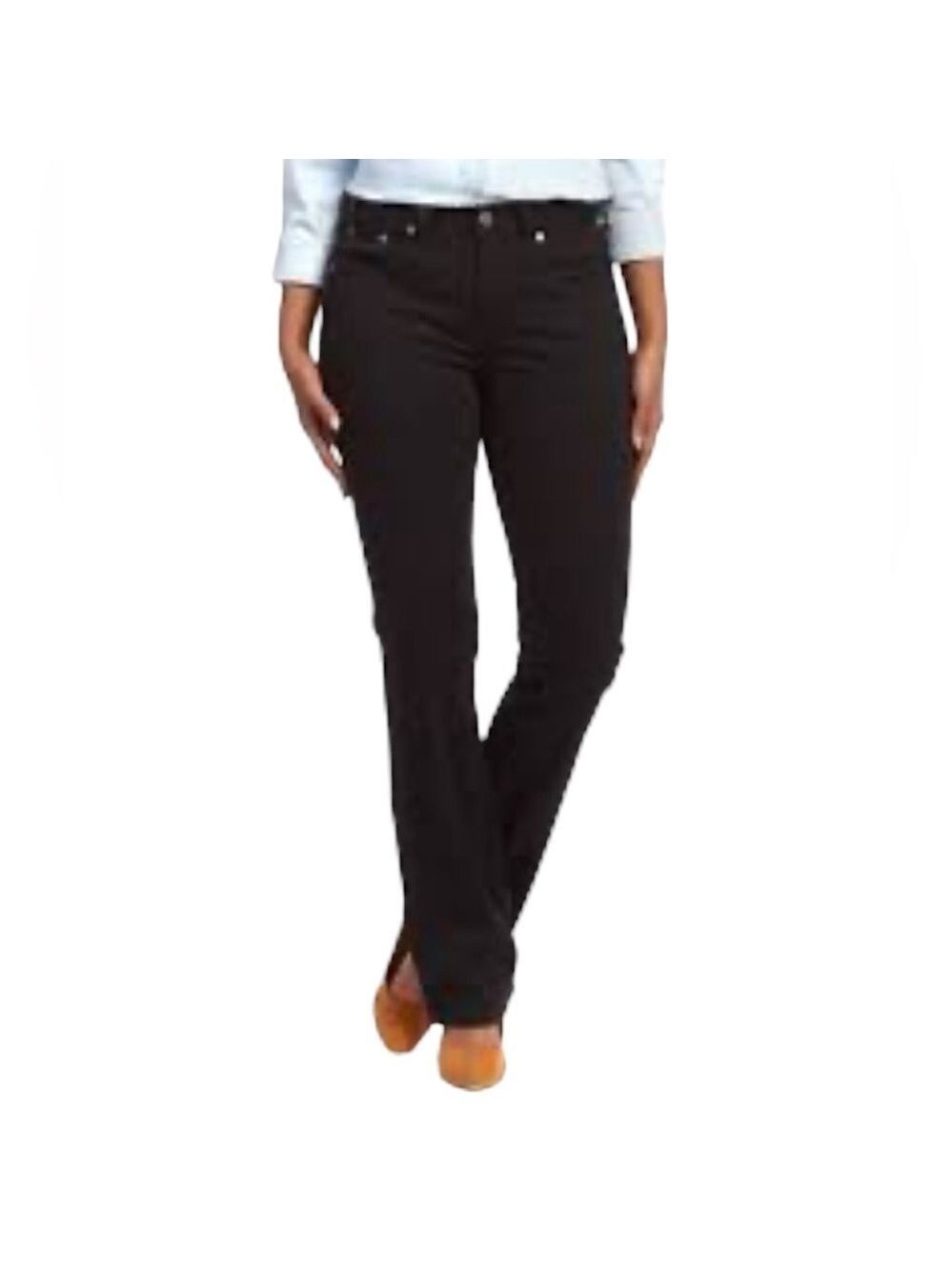 Levi’s 515 Womens Bootcut Jeans Size 8 Black Stretch Embroidered Pocket Classic